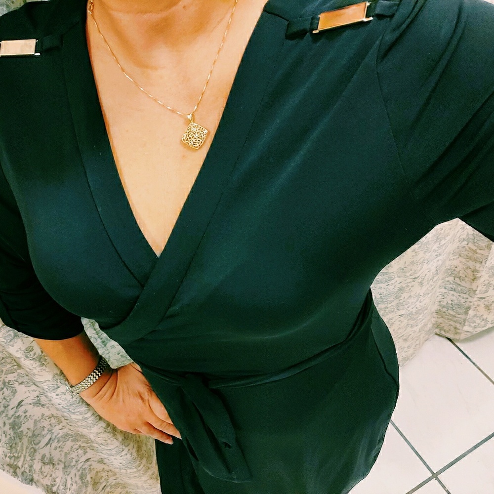Classy Black wrap around dress